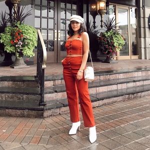 Two-piece set in RUST